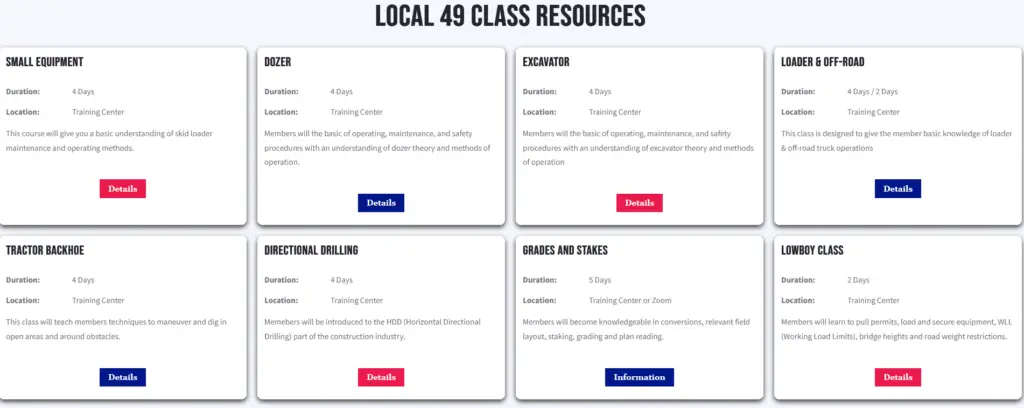 screenshot 2026 03 10 at 13 20 40 local 49 class resources local 49 training center